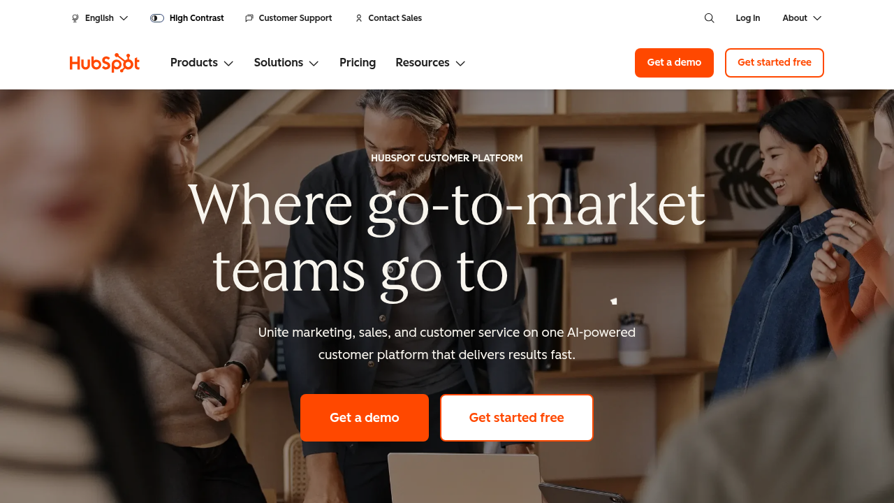 Hubspot interface